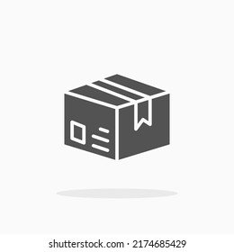 Package Delivery glyph icon. Can be used for digital product, presentation, print design and more.