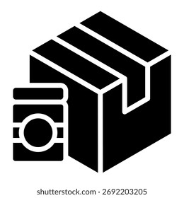 Elemento de icono de entrega de paquete para diseño