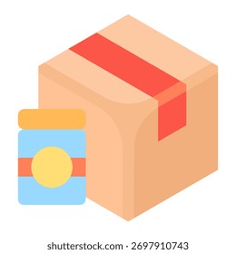 Elemento de icono de entrega de paquete para diseño