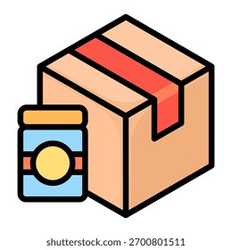 Elemento de icono de entrega de paquete para diseño