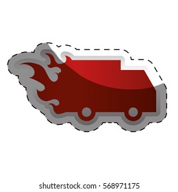 package delivery icon image sticker vector illustration design 