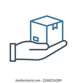 Package delivery icon. sign for mobile concept and web design. vector illustration
