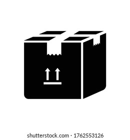 Paketauslieferungssymbol-Vektorsymbol