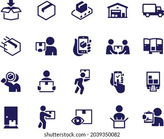 Package Delivery Icons vector design 