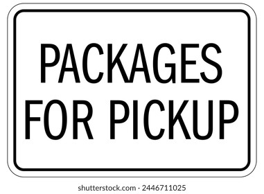 Paketzustellungsurlaubspaket - Zeichen