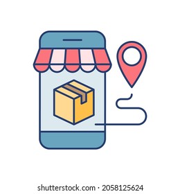 Package delivery from mobile shopping