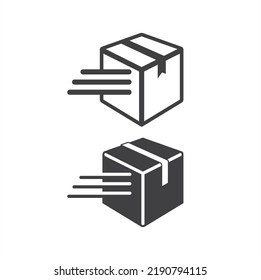 package delivery service icon, vector art.