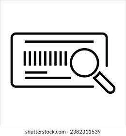 Package delivery, shipping related line icon