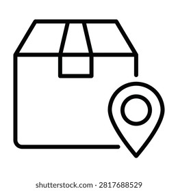 Package delivery tracking with location pin icon delivery tracking location shipping logistics transportation