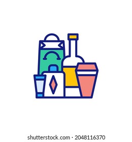 Package Design icon in vector. Logotype