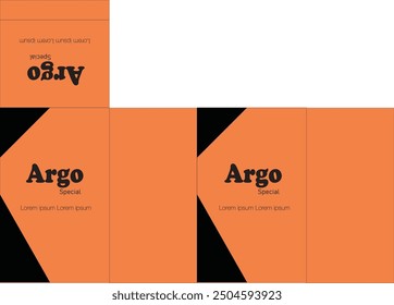 Package Design. Packaging template for product.	