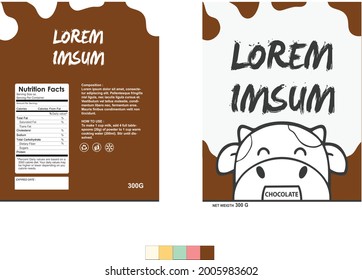 Package Design Pouch Bag Product of milk skim powder