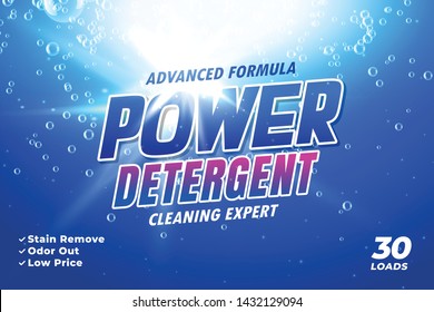 package design template for laundry detergent