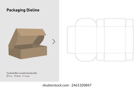 Package Dieline Template, Box Dieline