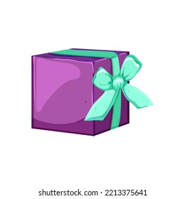 Geschenkbox-Cartoon. Geschenkbox-Schild. einzelne Vektorgrafik-Vektorgrafik