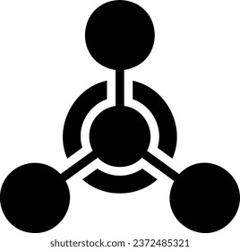 vector de ilustración de icono de glifo de paquete