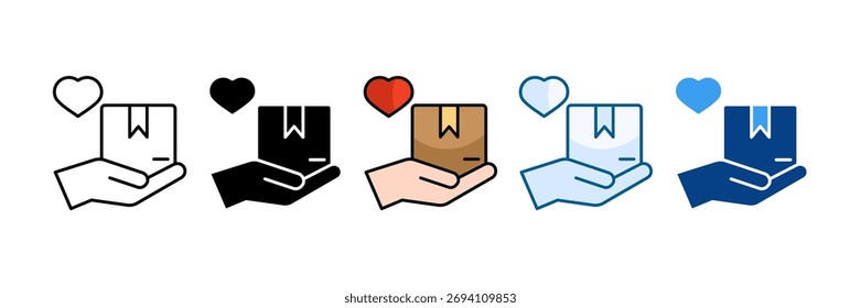 Package Handling Icon Set Multiple Style Collection