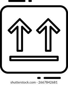 Package Handling Icon: This Side Up Symbol
