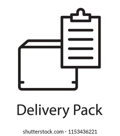 
Package having a list in clipboard to offer inventory list icon
