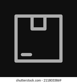 package icon with black background