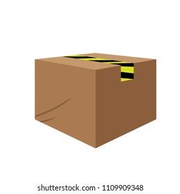 Package Icon. Box Expedition Icon Illustration. Logistic Icon, Vector Illustration.
