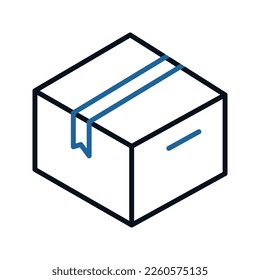 Package icon. box sign for mobile concept and web design. vector illustration