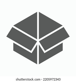 icono de paquete, ilustración de vector de caja