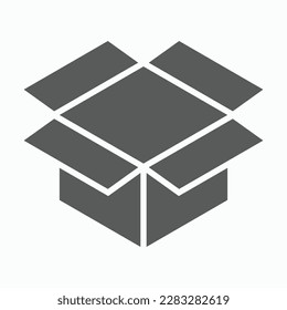 icono de paquete, ilustración de vector de caja
