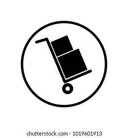 Package icon in circle