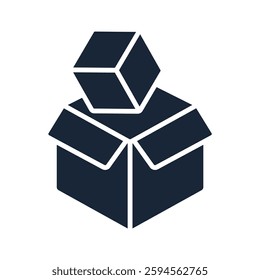 Package icon collection .design style with background