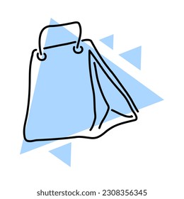 Icono de paquete. Concepto de pedido en línea y compras por internet. Ilustración vectorial aislada en fondo blanco.