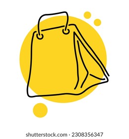 Package icon. Concept online order and internet shopping. Vector illustration isolated on white background.