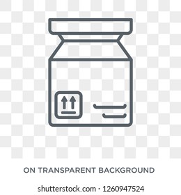 Package icon. Package design concept from Delivery and logistic collection. Simple element vector illustration on transparent background.