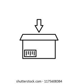Package icon. Element of global logistics icon for mobile concept and web apps. Thin line Package icon can be used for web and mobile
