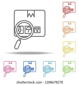 Package icon. Elements of Global Logistics in multi color style icons. Simple icon for websites, web design, mobile app, info graphics