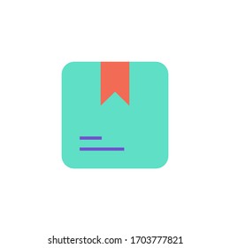 package icon flat design vector illustration. isolated on white background