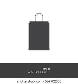 Package icon in flat style isolated on white background. Package symbol for your design and logo. Vector illustration EPS 10.