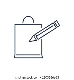 Package icon. Isolated bag and package icon line style. Premium quality vector symbol drawing concept for your logo web mobile app UI design.