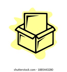 package icon isolated on white background from agile collection