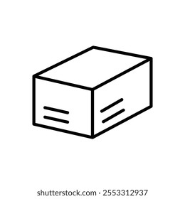 Package icon isolated on white background