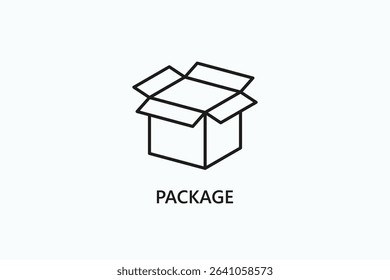 Package Icon Or Logo Isolated Illustration