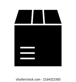 icono de paquete o logotipo símbolo de signo aislado ilustración vectorial - iconos vectoriales de estilo negro de alta calidad
