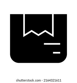 icono de paquete o logotipo símbolo de signo aislado ilustración vectorial - iconos vectoriales de estilo negro de alta calidad
