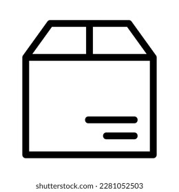 icono de paquete o logotipo símbolo de signo aislado ilustración vectorial - iconos vectoriales de estilo negro de alta calidad
