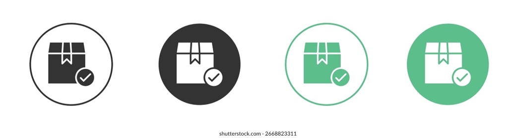Package icon Minimal Flat Line Vector Icon Set.