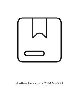 Package icon Outline vector line symbol