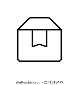 Package icon Outline vector for web ui
