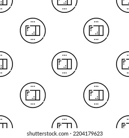 package icon pattern. Seamless package pattern on white background.