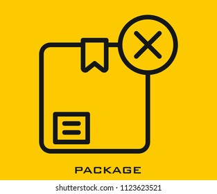 Package icon signs