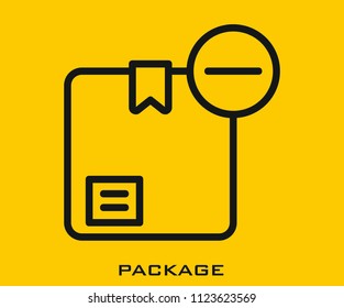 Package icon signs